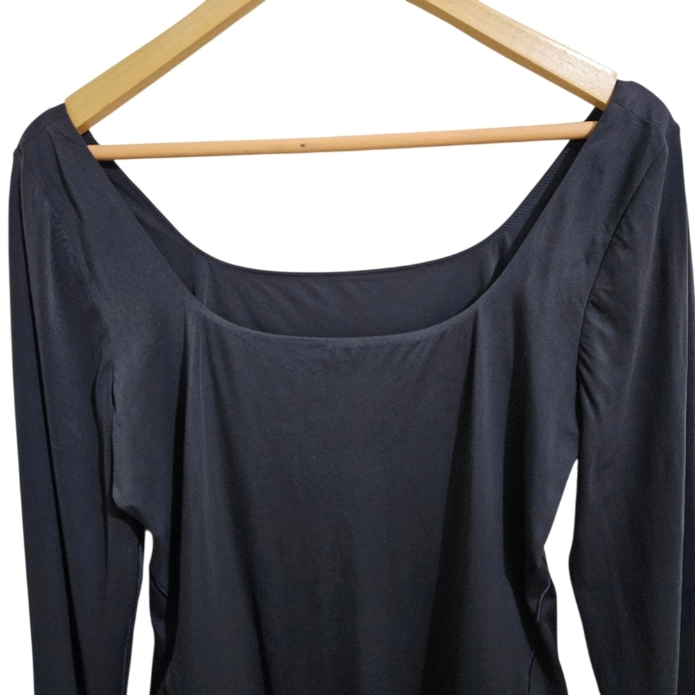 Lululemon Wundermost Ultra-Soft Nulu Square-Neck Long-Sleeve Bodysuit XL Neutral - Picture 6 of 14